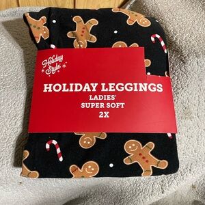 Holiday Style Gingerbread Leggings